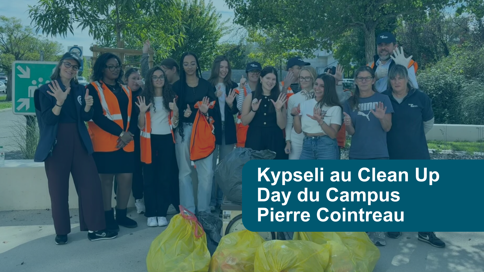 Kypseli partenaire du Clean Up Day du Campus Pierre Cointreau